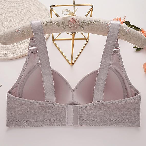 Bras for Women Adjustable Strap Wireless Seamless Cotton Bras 519650