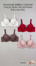 MALMALFITS ULTRA-COMFORT PINSTRIPE FULL CUP BRA