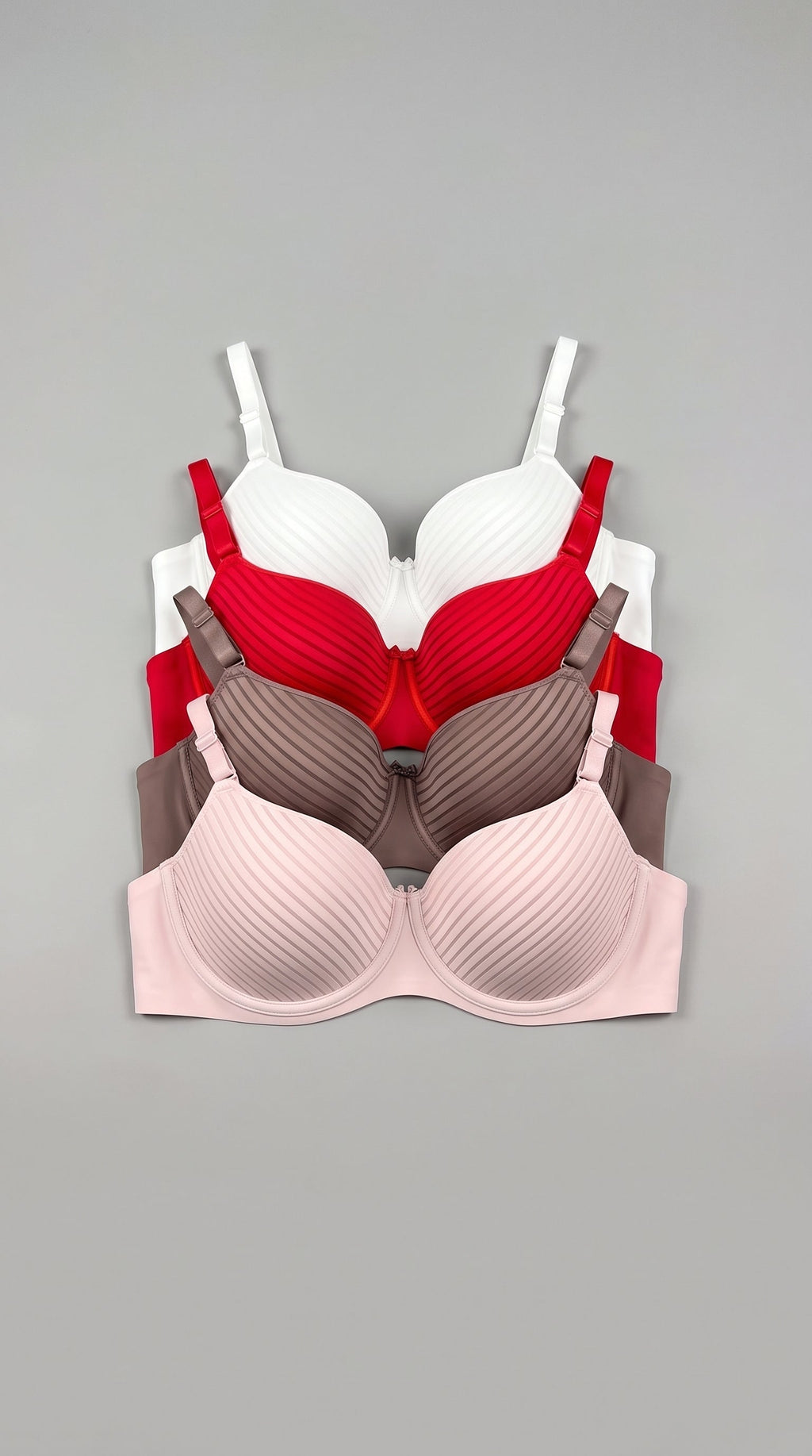 MALMALFITS ULTRA-COMFORT PINSTRIPE FULL CUP BRA