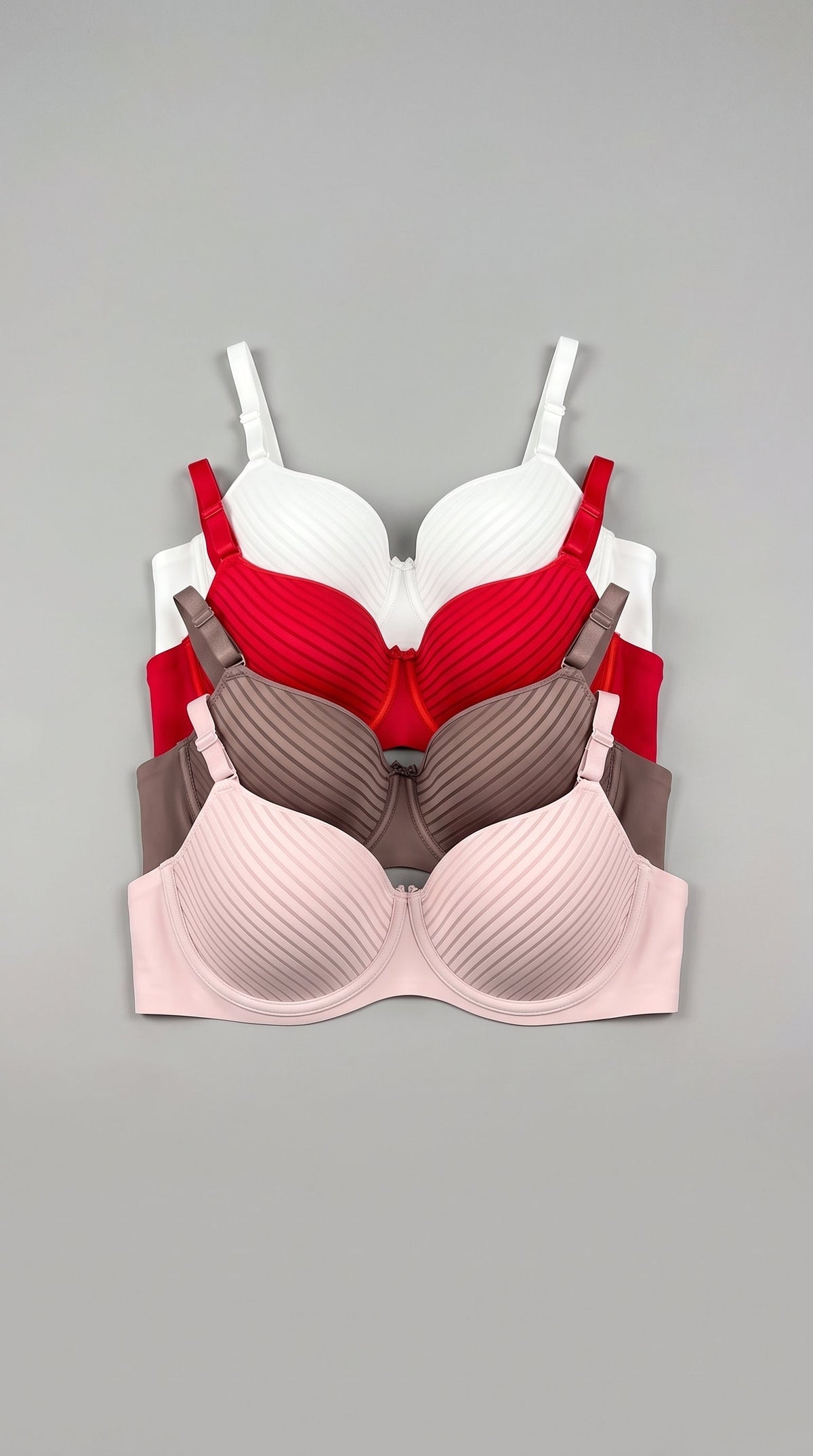 MALMALFITS ULTRA-COMFORT PINSTRIPE FULL CUP BRA